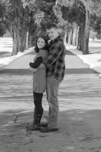 trees holding faces bw